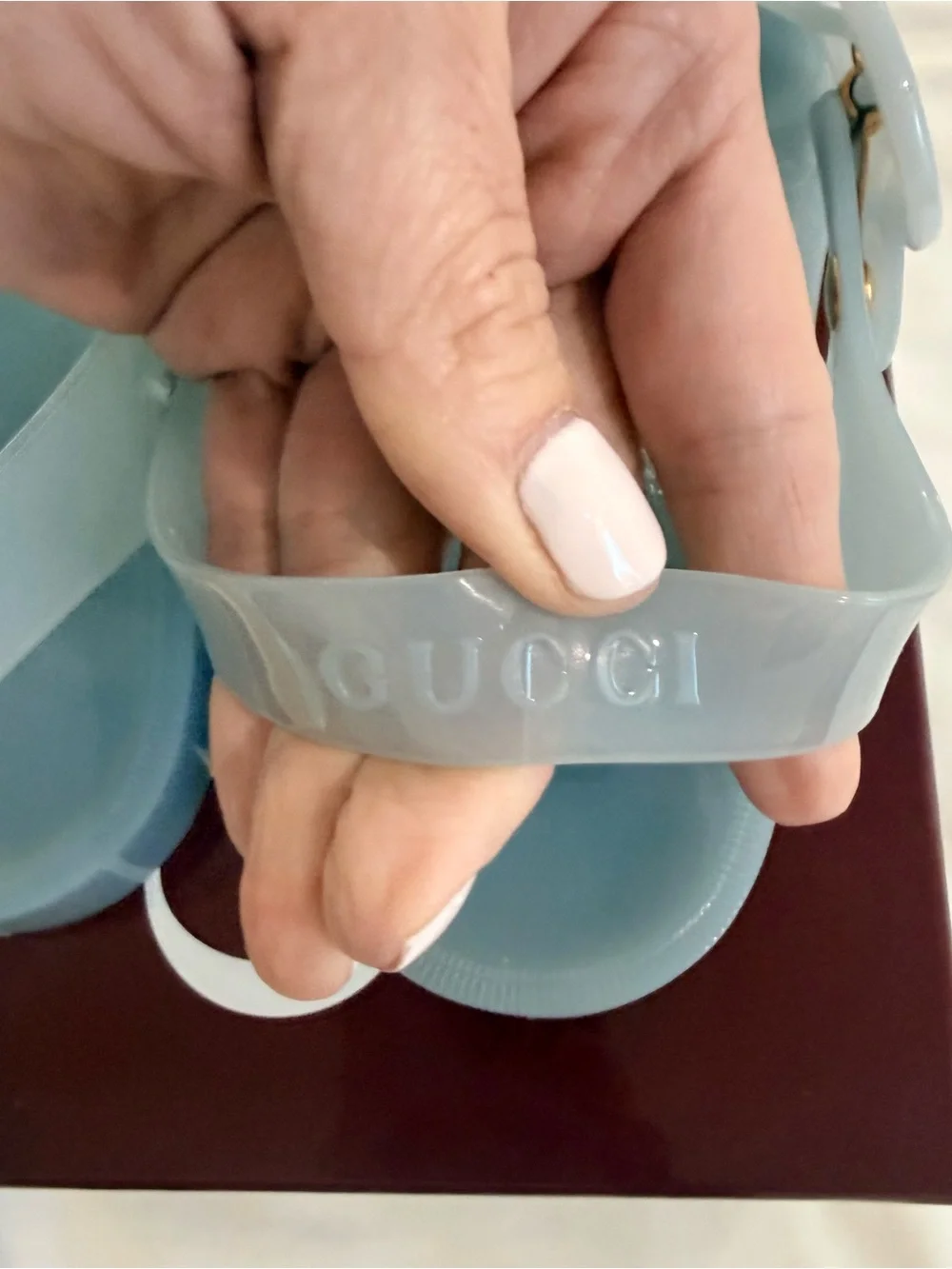 Gucci Rubber Sandal Double G